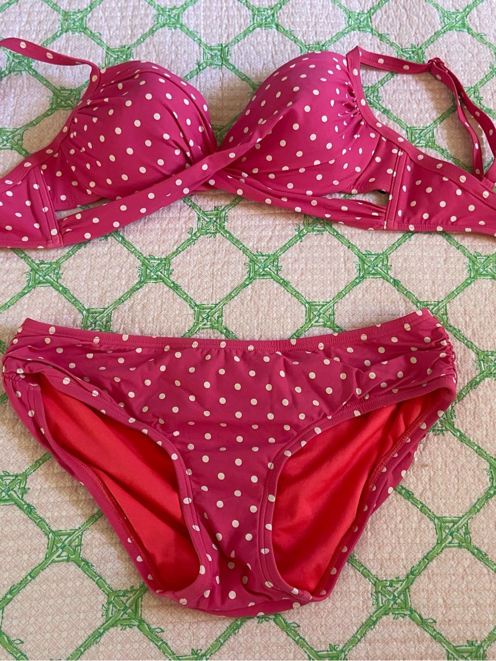 Pink Polka Dot Bikini Set from Dillard’s! EUC! Fast shipping!